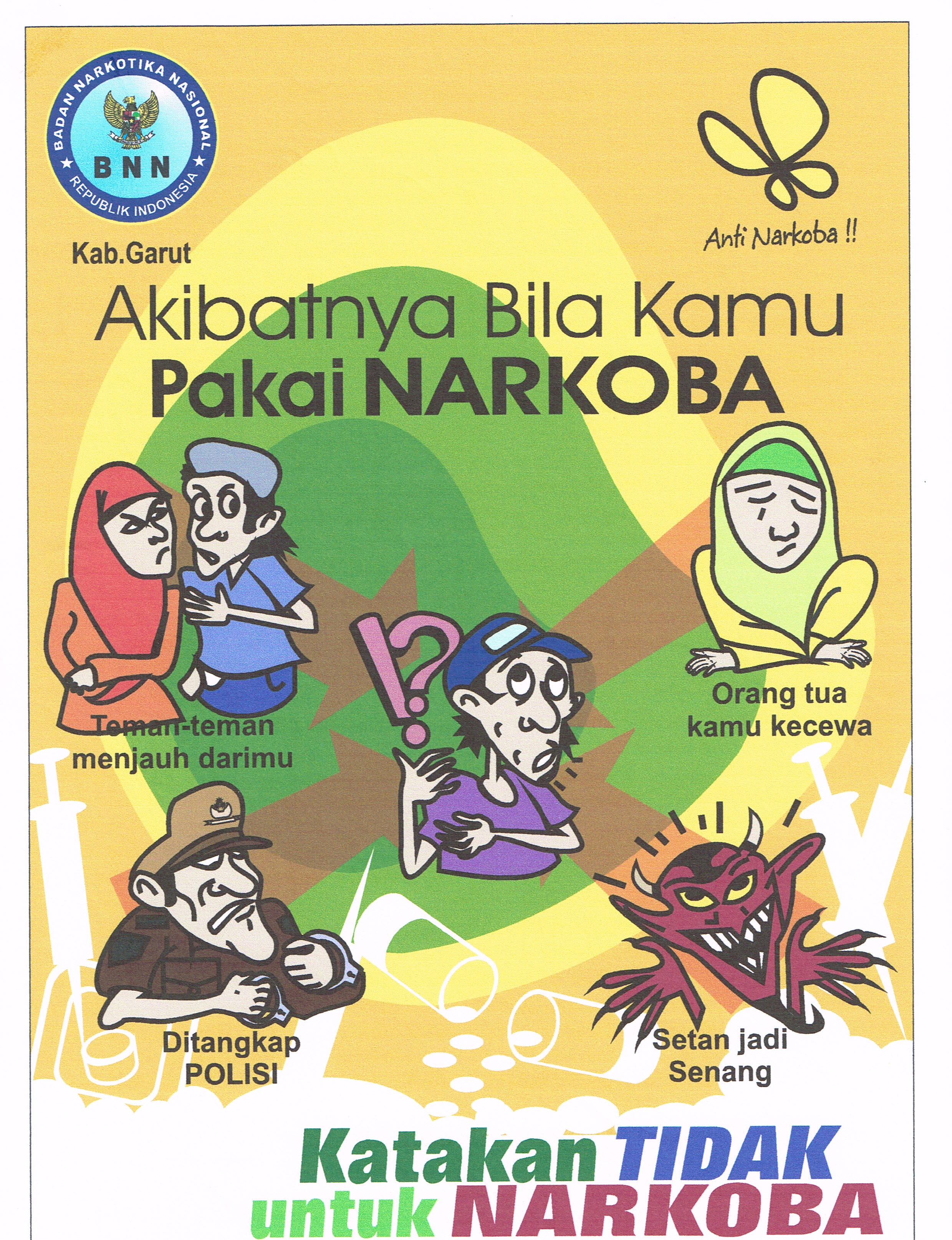 Poster Anti Narkoba BNNK Garut